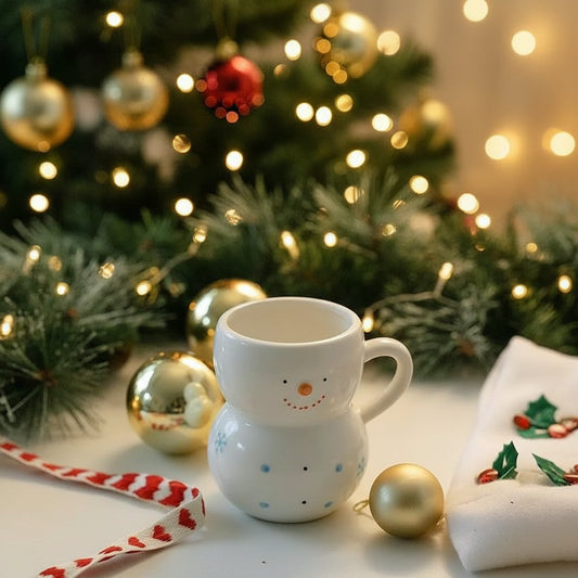 Grote Sneeuwpop Keramische Mok