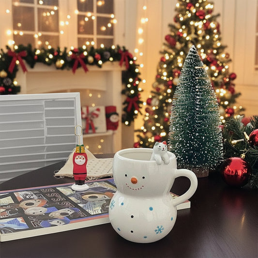 Grote Sneeuwpop Keramische Mok