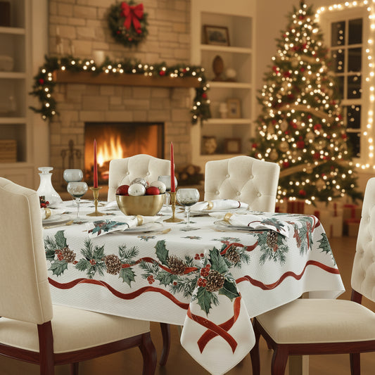 Gezellige Kersttafelkleed Cottage